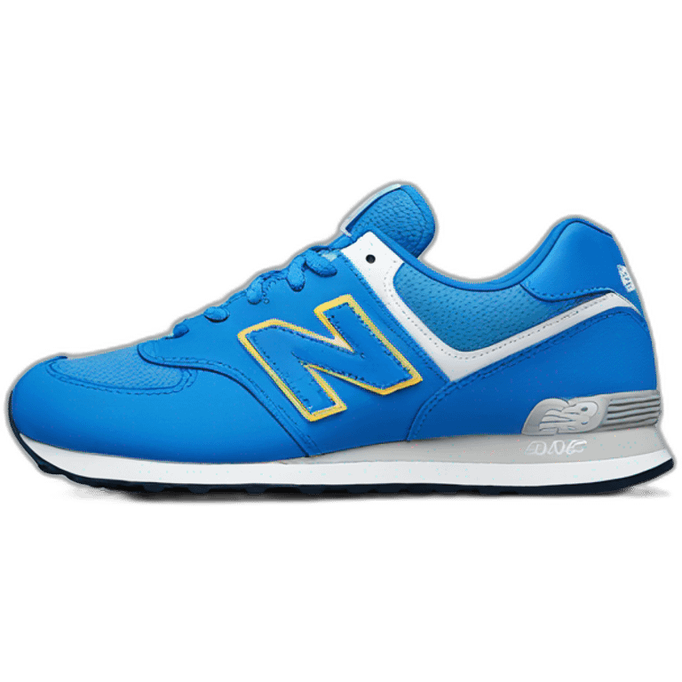 baskets new balance blue emoji