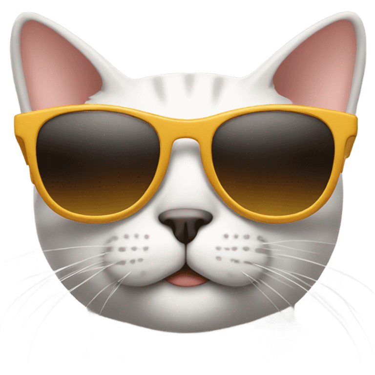 Cat with sunglasses emoji