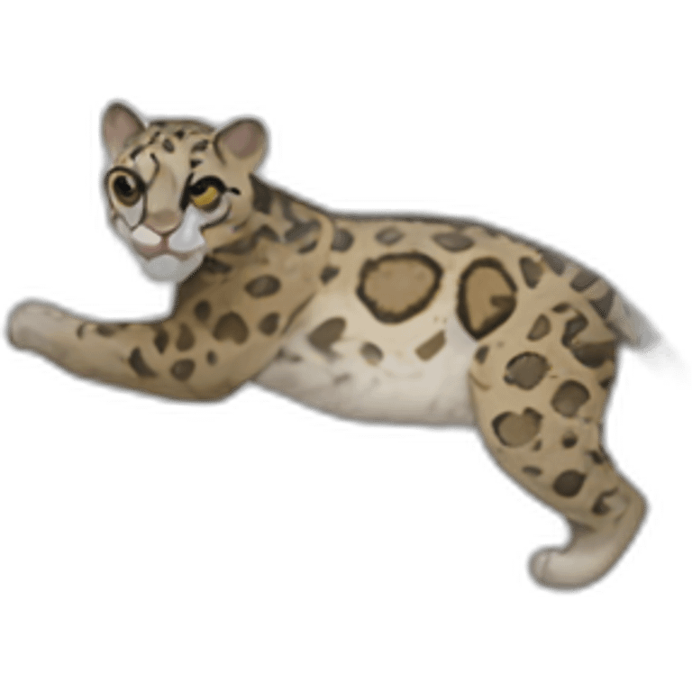 clouded leopard body emoji