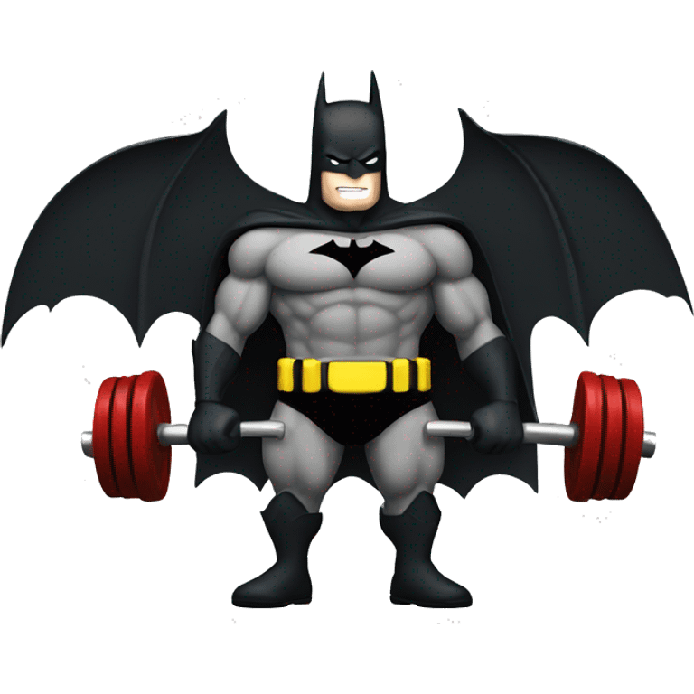 batman with weights emoji