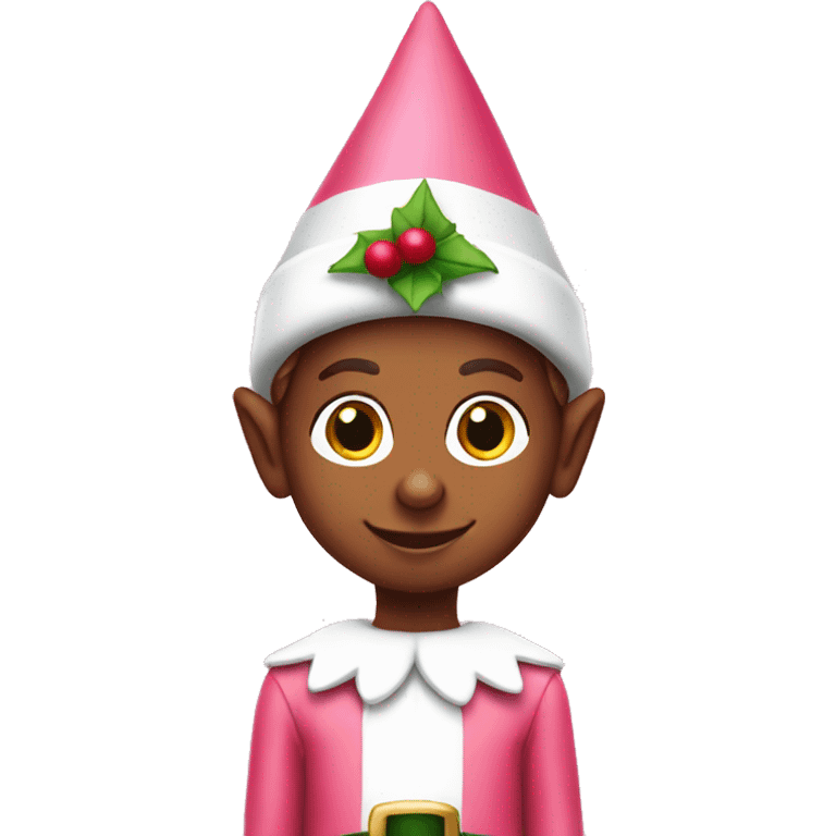 Elf on the shelf pink  emoji