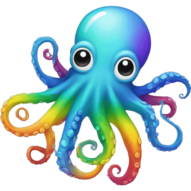 octopus on a rainbow  emoji