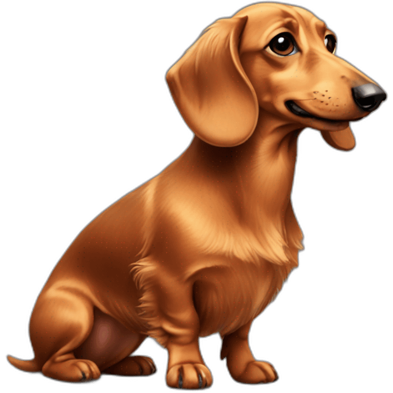 hairy-caramel-dog-dachshund emoji