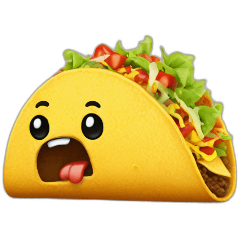 taco pooping emoji