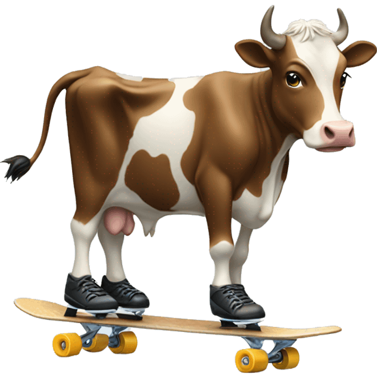 cow figure skating emoji