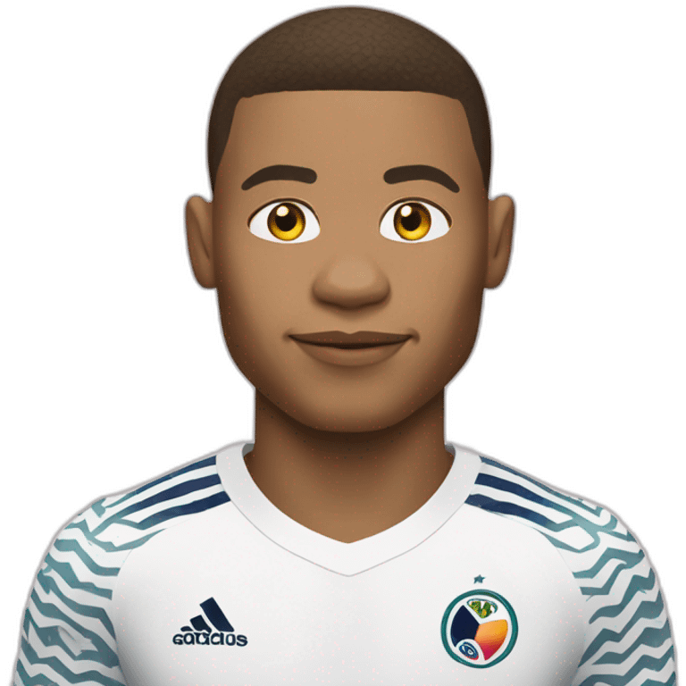 Kylian Mbappé who wears the World Cup emoji