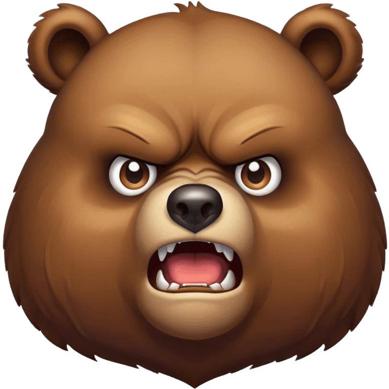 angry bear emoji