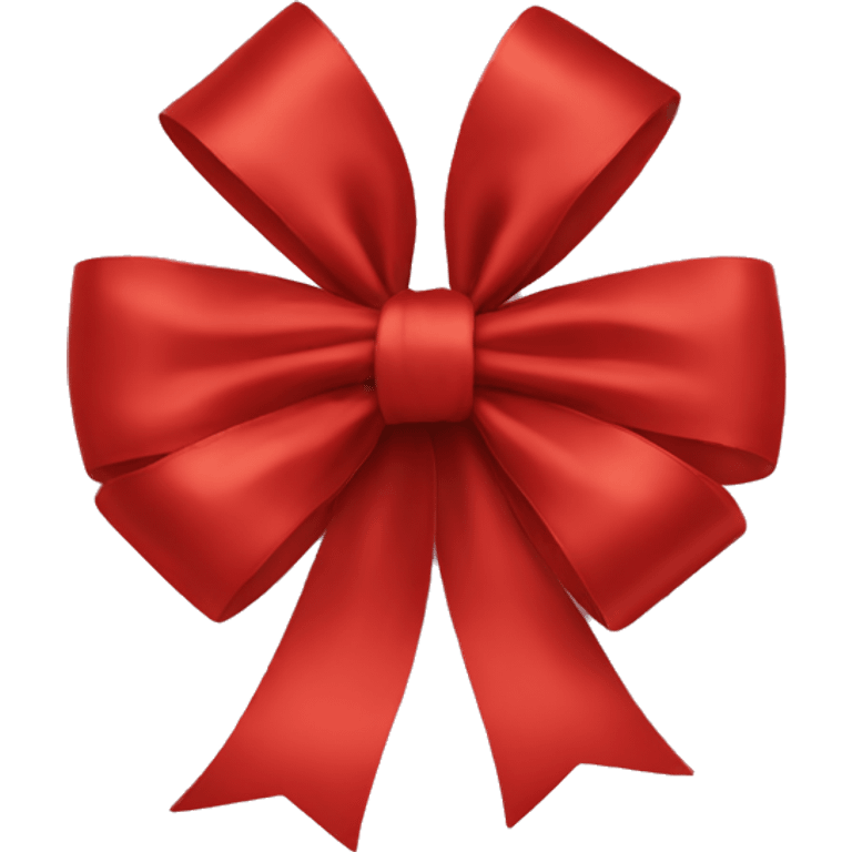 Red big satin bow  emoji