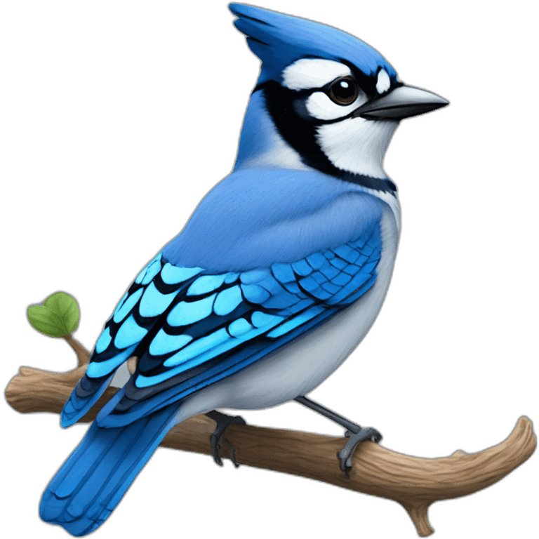 bluejay bird no branch emoji