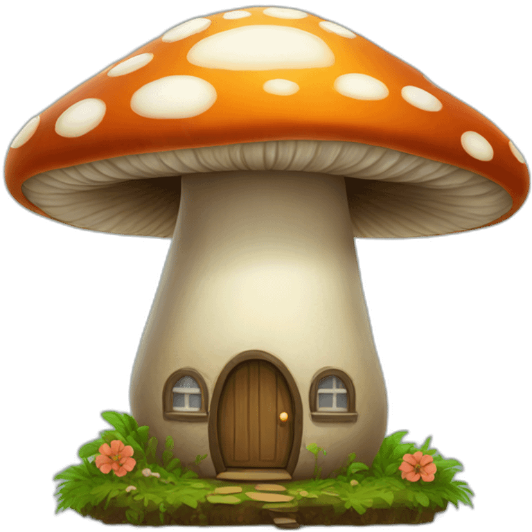 mushroom home emoji