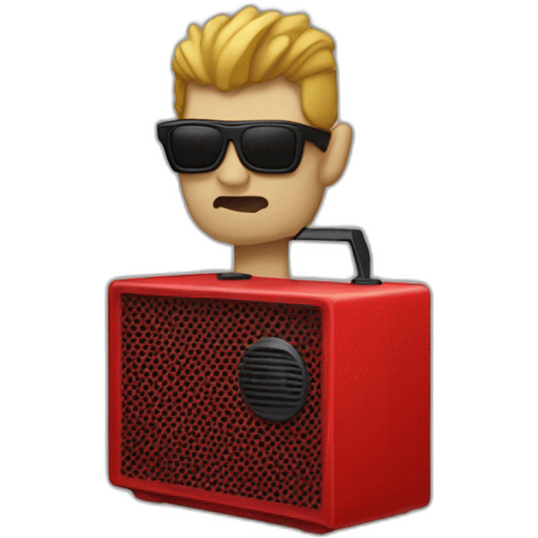 Depeche Mode - Red speaker in a mountain emoji