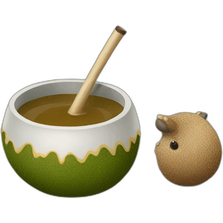 Carpincho tomando mate emoji