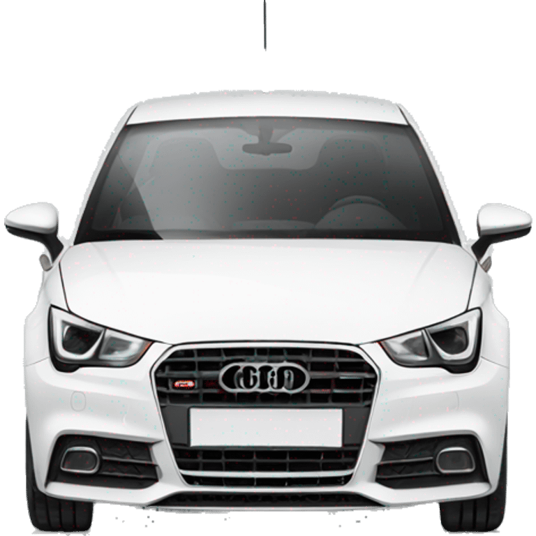 White Audi A1  emoji