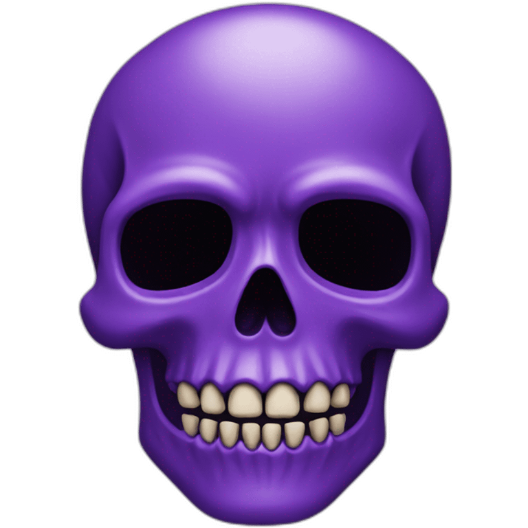 Purple skull emoji