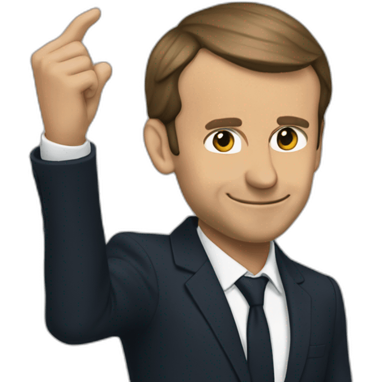 Macron qui dab emoji