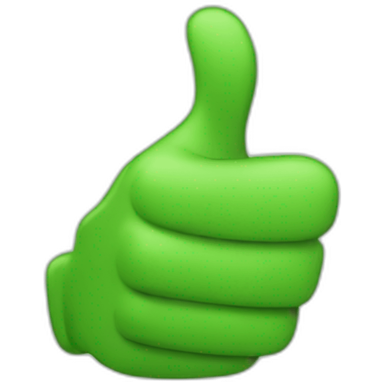 green hand thumbs up emoji