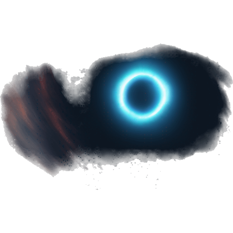 black hole in space with number 1  emoji