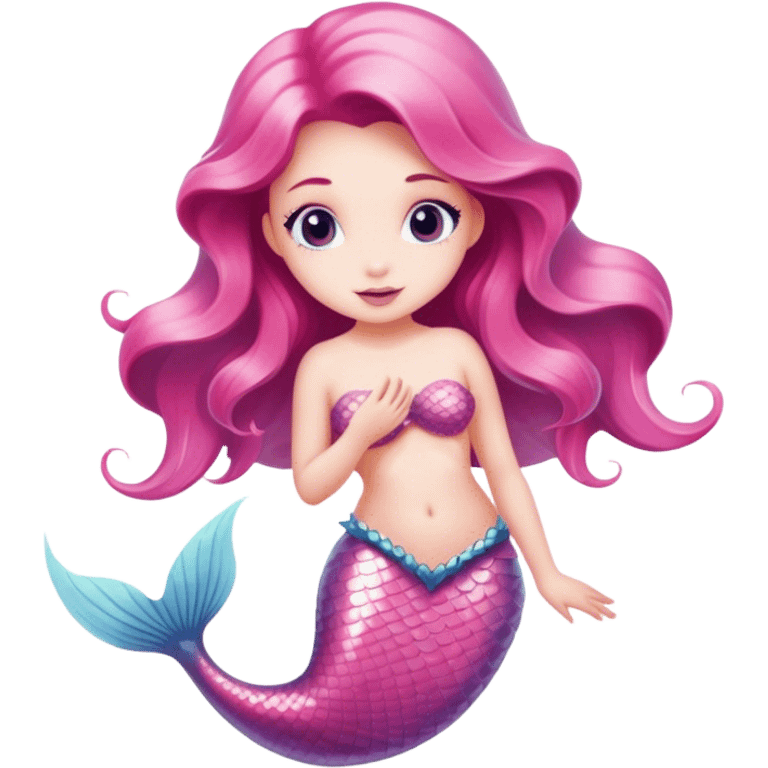 pink mermaid emoji