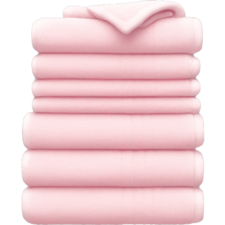 Light pink stacked towels emoji