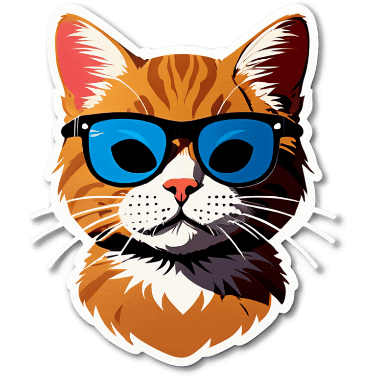 Cat with sunglasses emoji