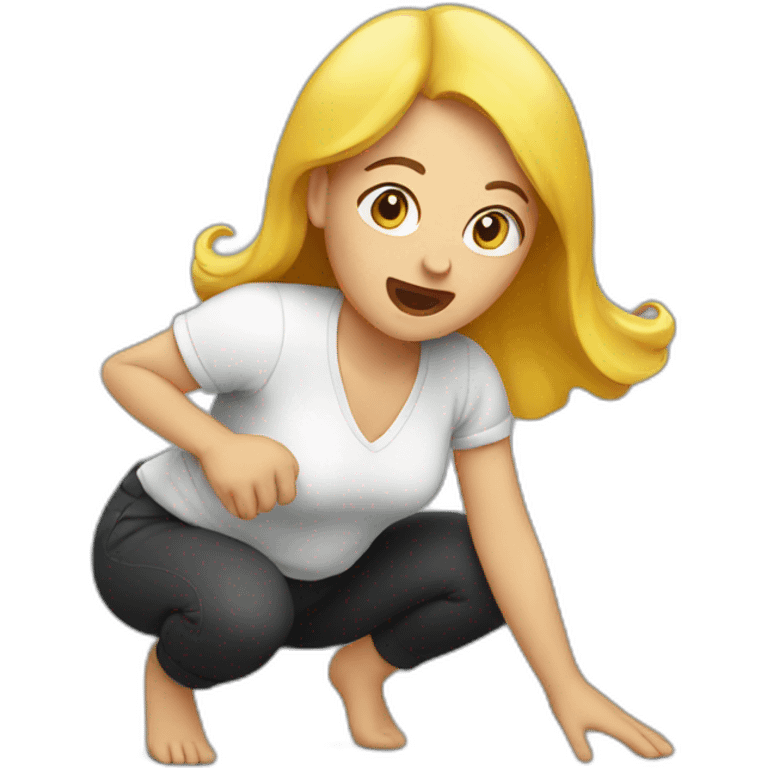 woman farting emoji