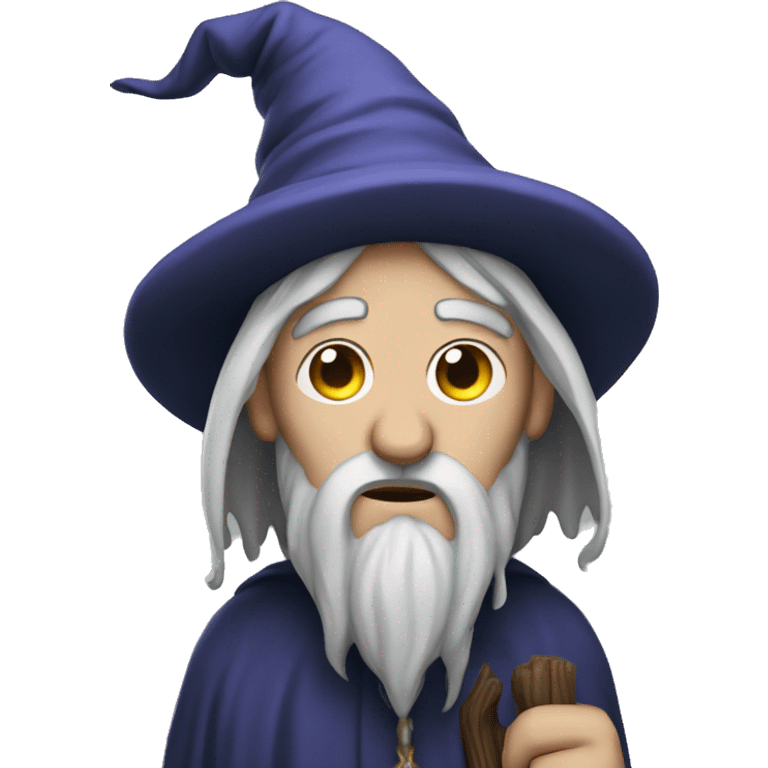 Depressed wizard emoji