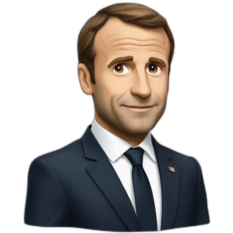 Macron salut nasis emoji