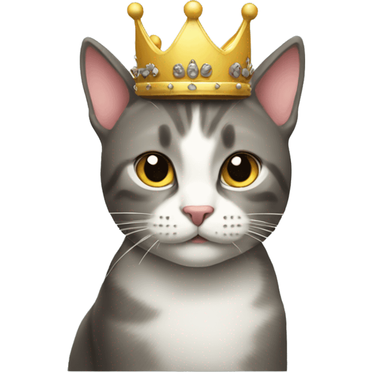 Cat with crown emoji