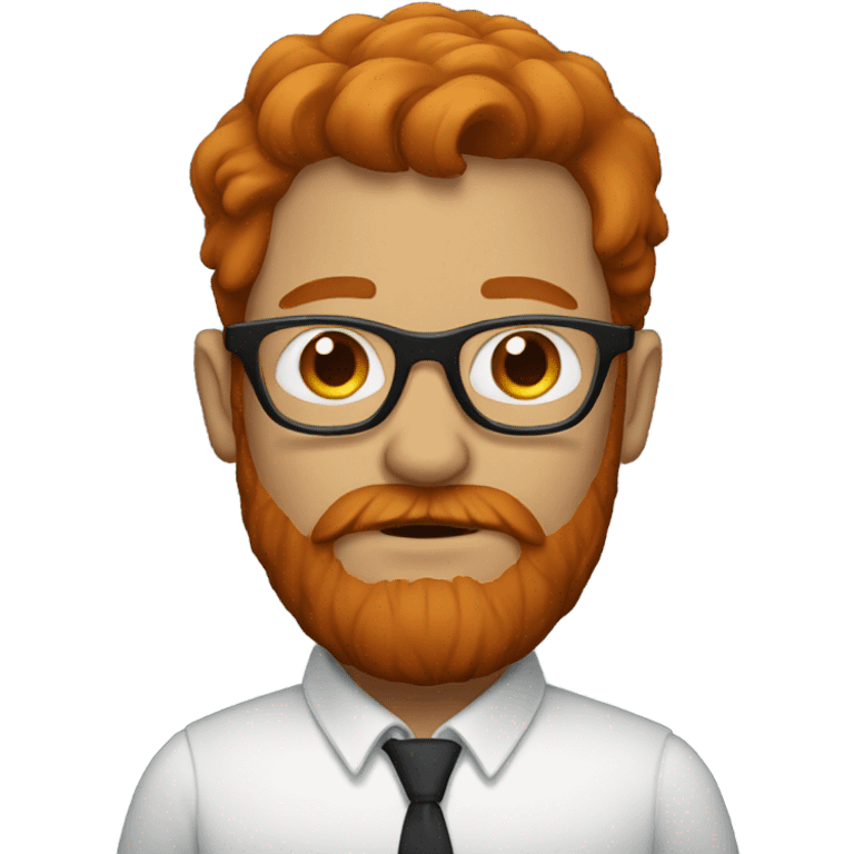 Man in glasses with red beard emoji