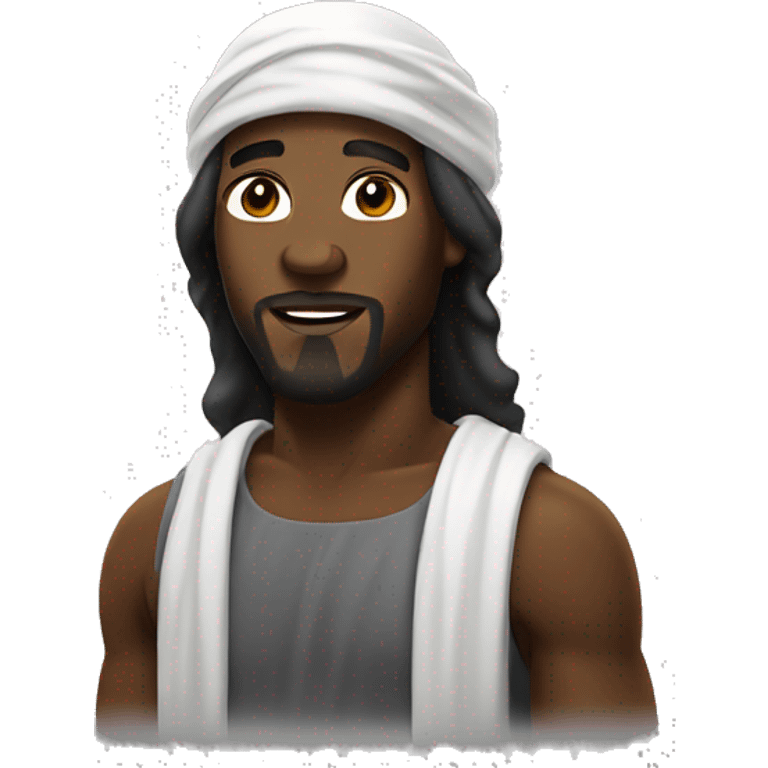 Black Jesus with a durag emoji