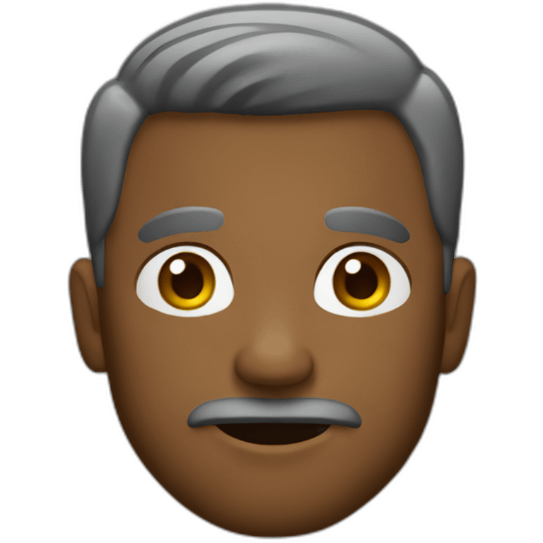 hombre cabello castaño emoji