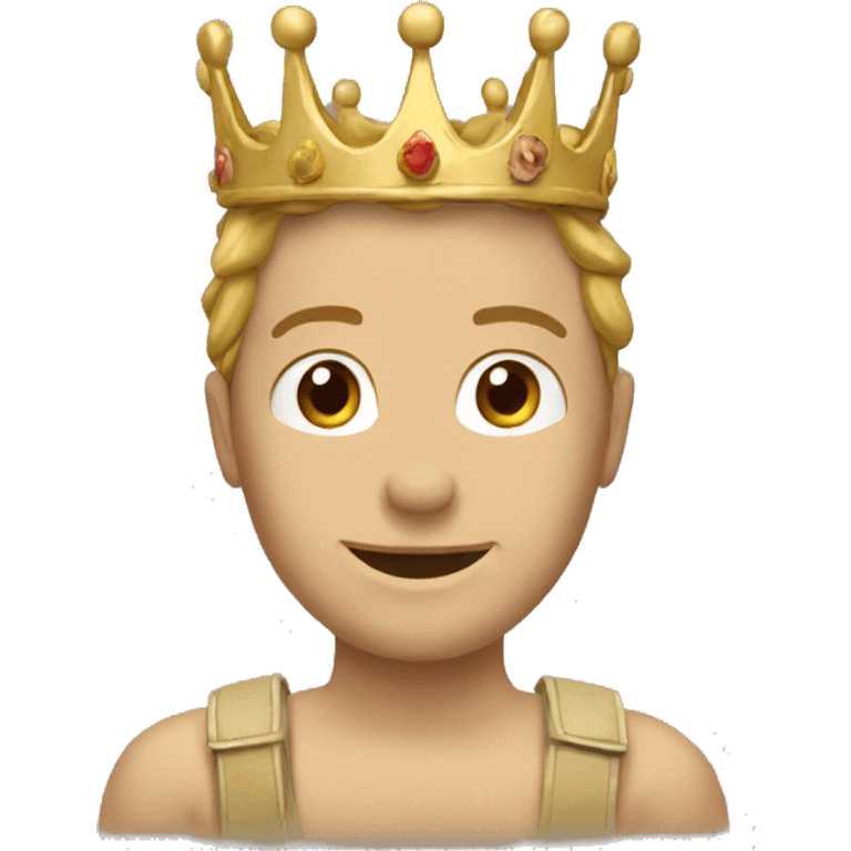 Crote avec une couronne emoji