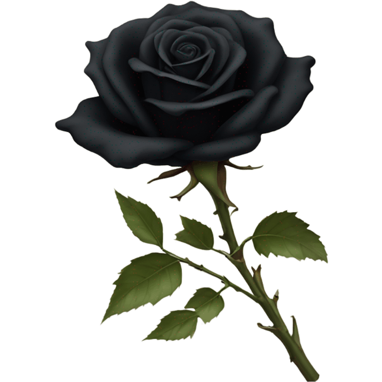 Black rose emoji