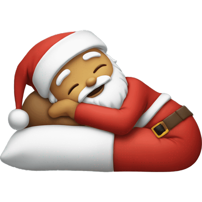 sleeping santa emoji