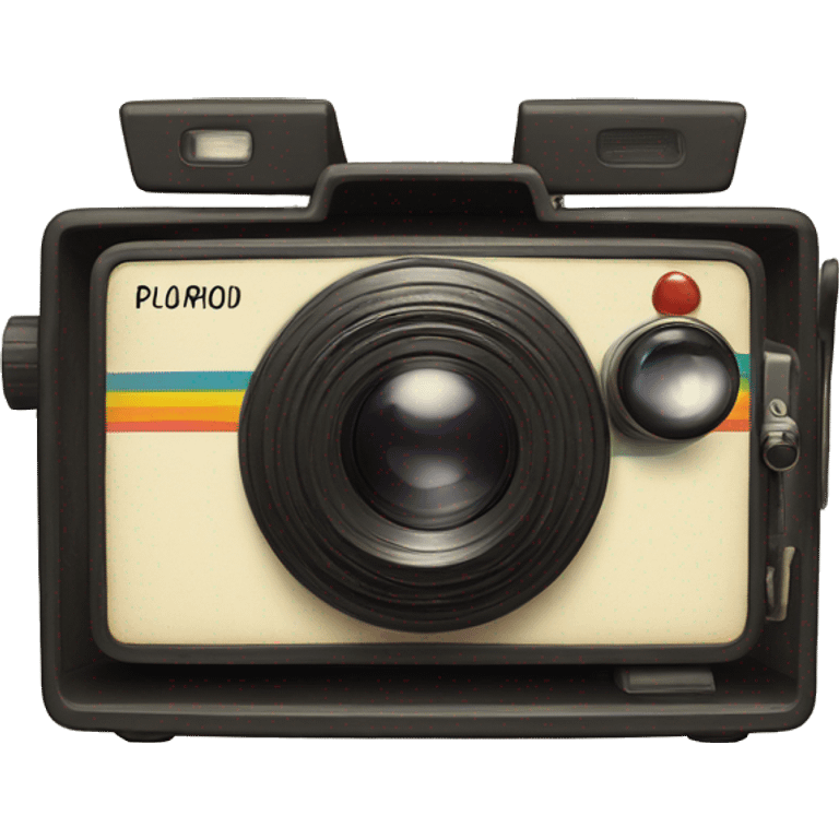 Vintage Polaroid camer emoji