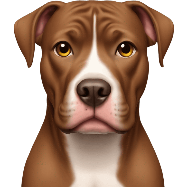 brown pitbull  emoji