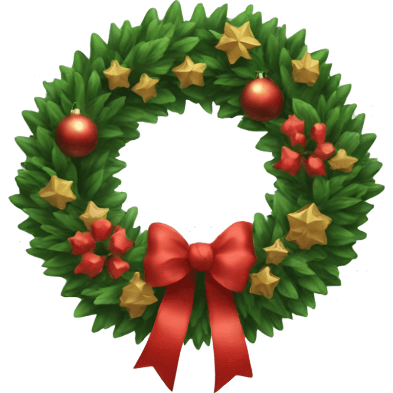 christmas wreath emoji