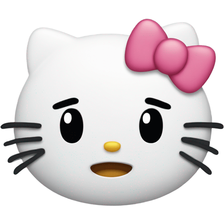 Hello kitty crying emoji