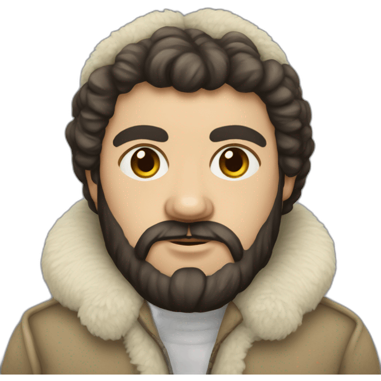 Yemelyan Pugachev in sheepskin coat emoji