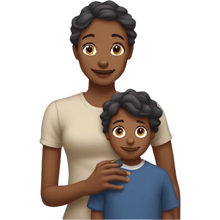 Mãe e filho  emoji