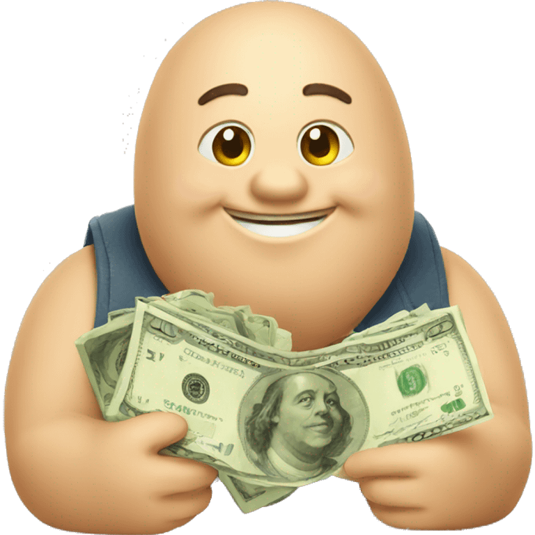 happy fat wallet money emoji