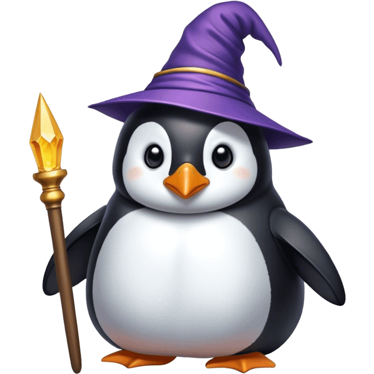 Penguin Wizard emoji