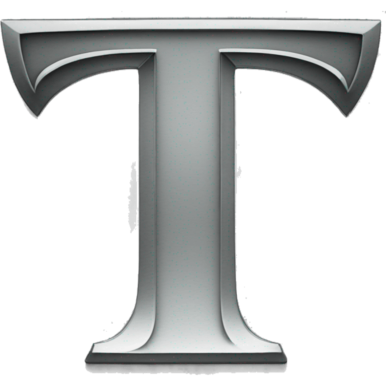 tesla logo letter T emoji