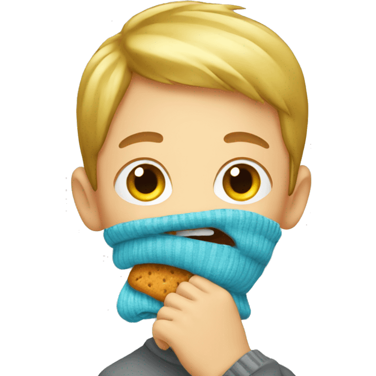 boy eating sock emoji