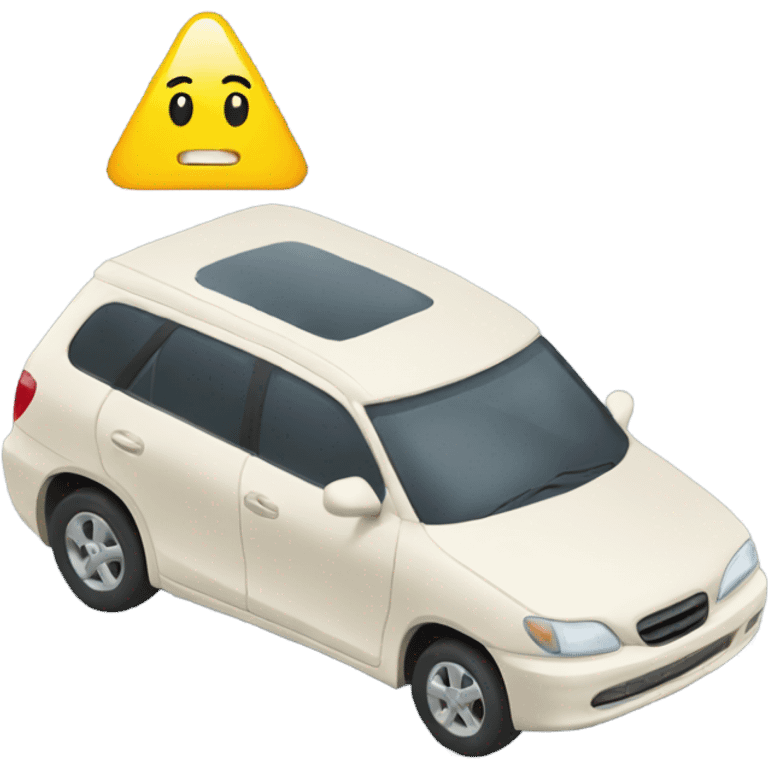 A car going on road emoji