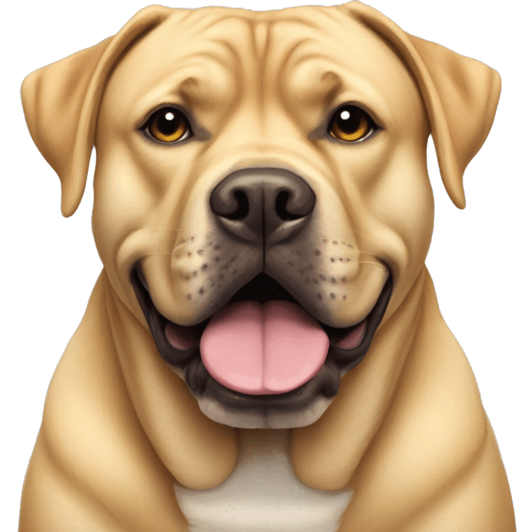 American bully and Golden Labrador emoji