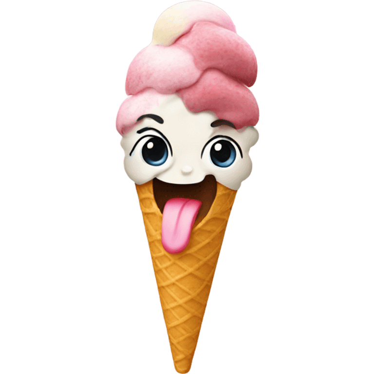 Licking icecream  emoji