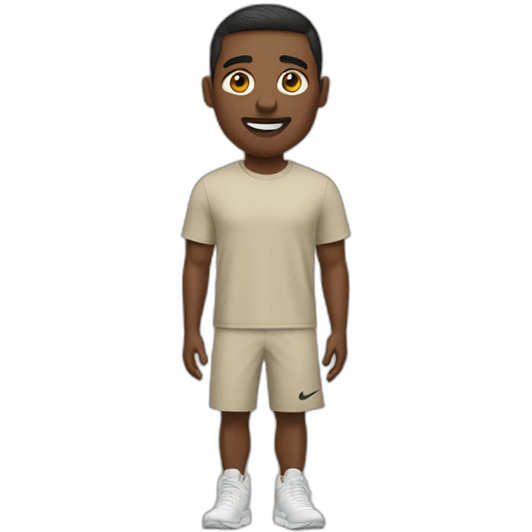 guy wearing a beige nike tech emoji