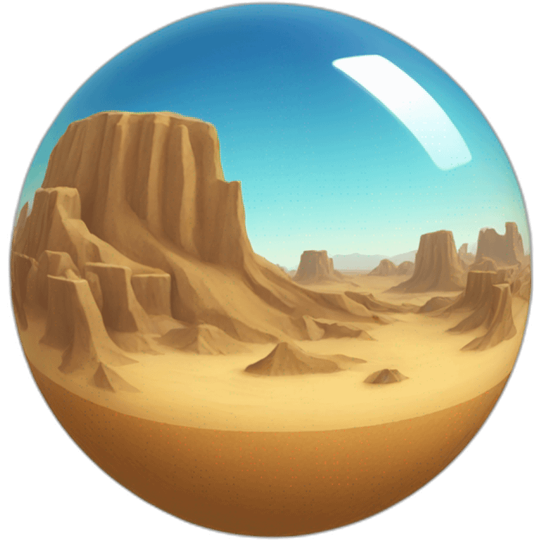 desert globe emoji