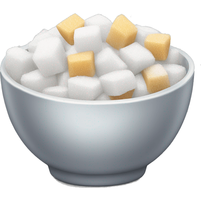 a bowl of fine sugar emoji